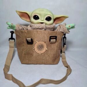 Mattel Star Wars Grogu Plush 10-inch Toy, Character Figure with Soft Body, Sound